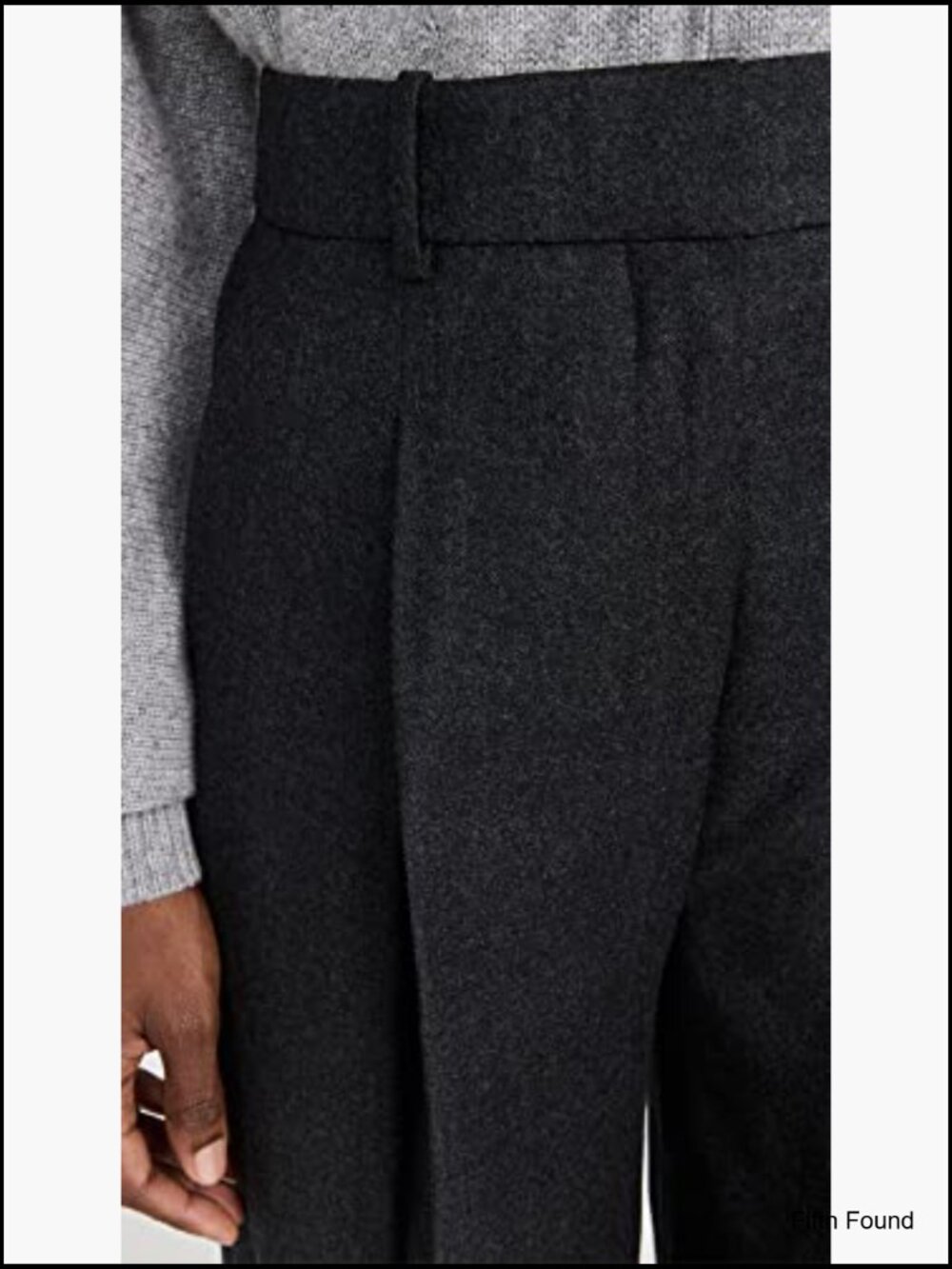 Wide-Leg High-Waisted Wool Pleat Trousers - Picture 6 of 6